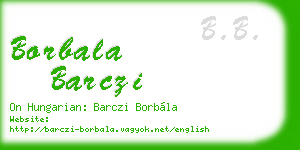 borbala barczi business card